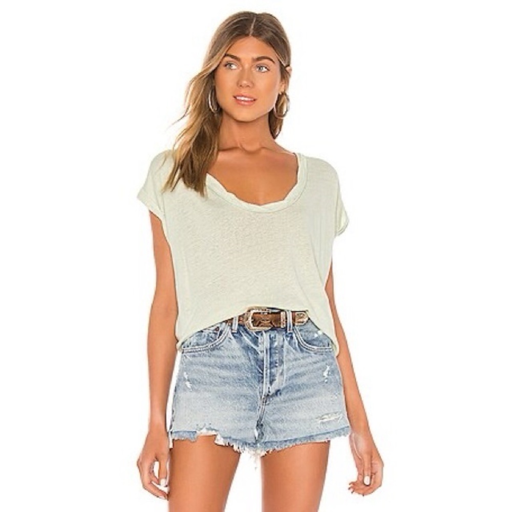 Free People Under The SunT-Shirt Ligth Green Size XSmall
